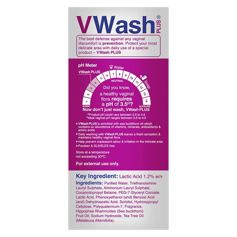 VWash Plus for Feminine Care and Hygiene, 100 ML - Image 2
